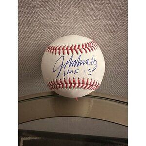John Smoltz signed "HOF 15" autographed OMLB Baseball Atlanta Braves Beckett COA
